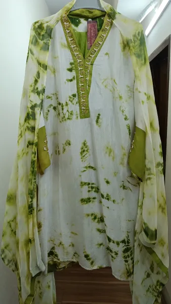 Pakistani Viscose Stitched 3Pcs _ Mint 